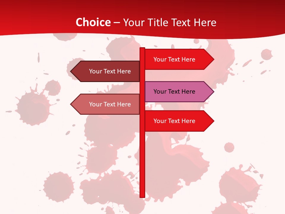 Paint Blood Artistic PowerPoint Template