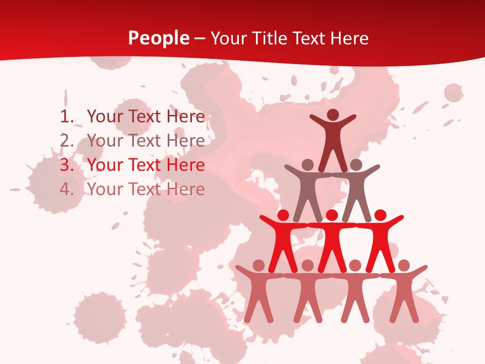 Paint Blood Artistic PowerPoint Template