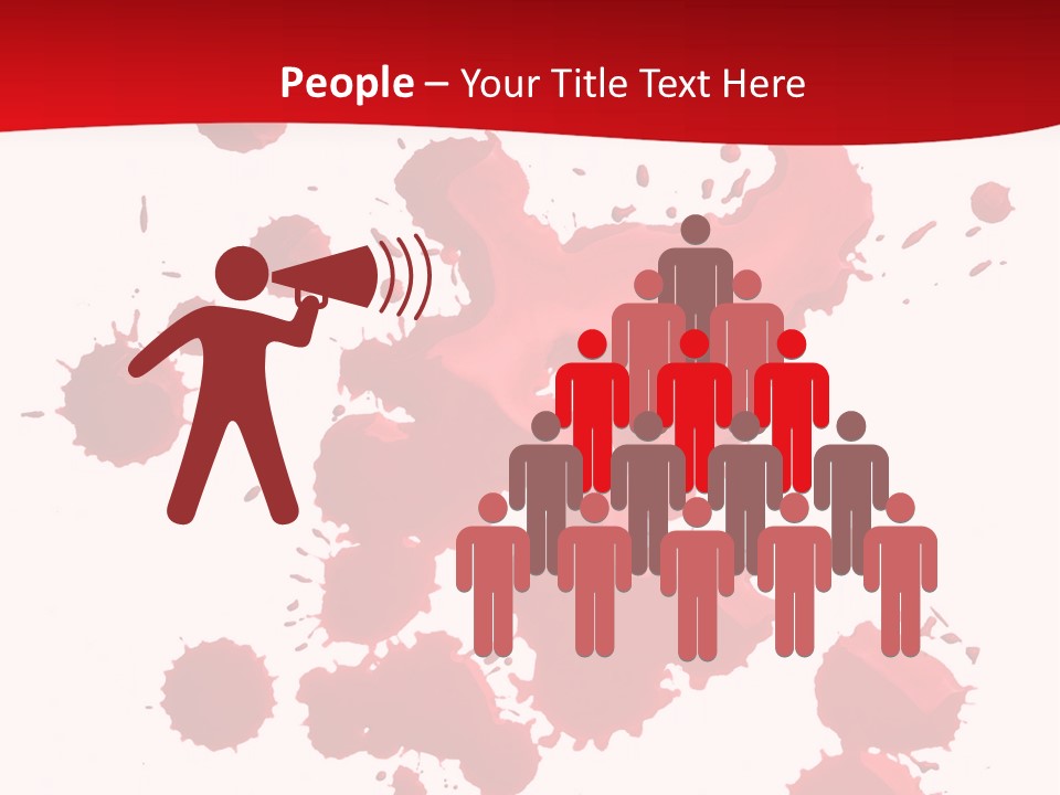 Paint Blood Artistic PowerPoint Template