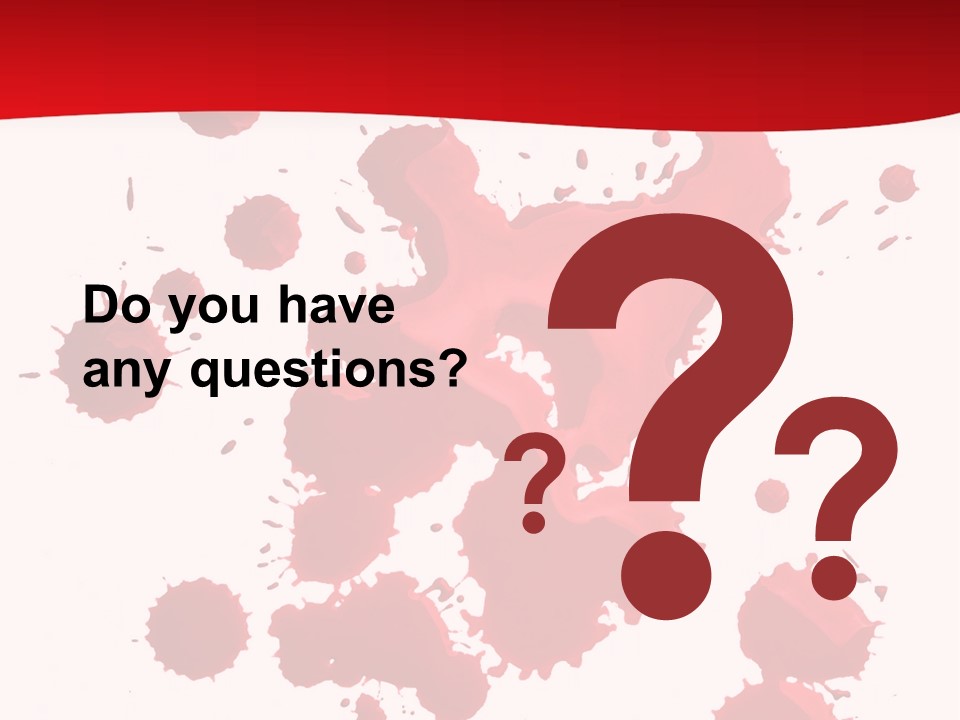 Paint Blood Artistic PowerPoint Template