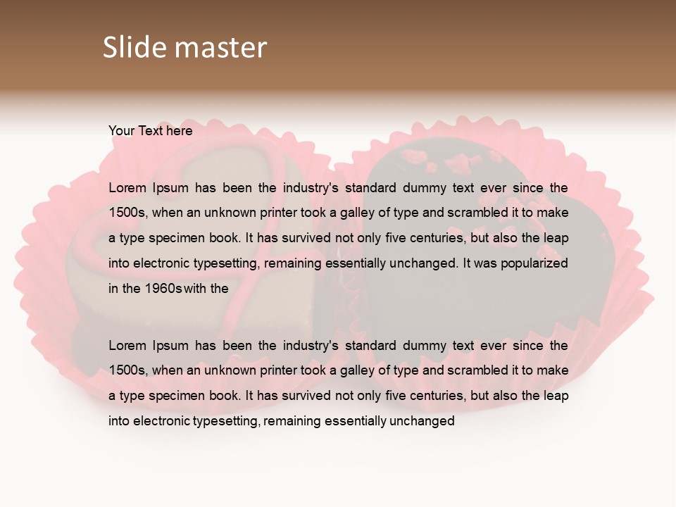 Junk Closeup Candy PowerPoint Template