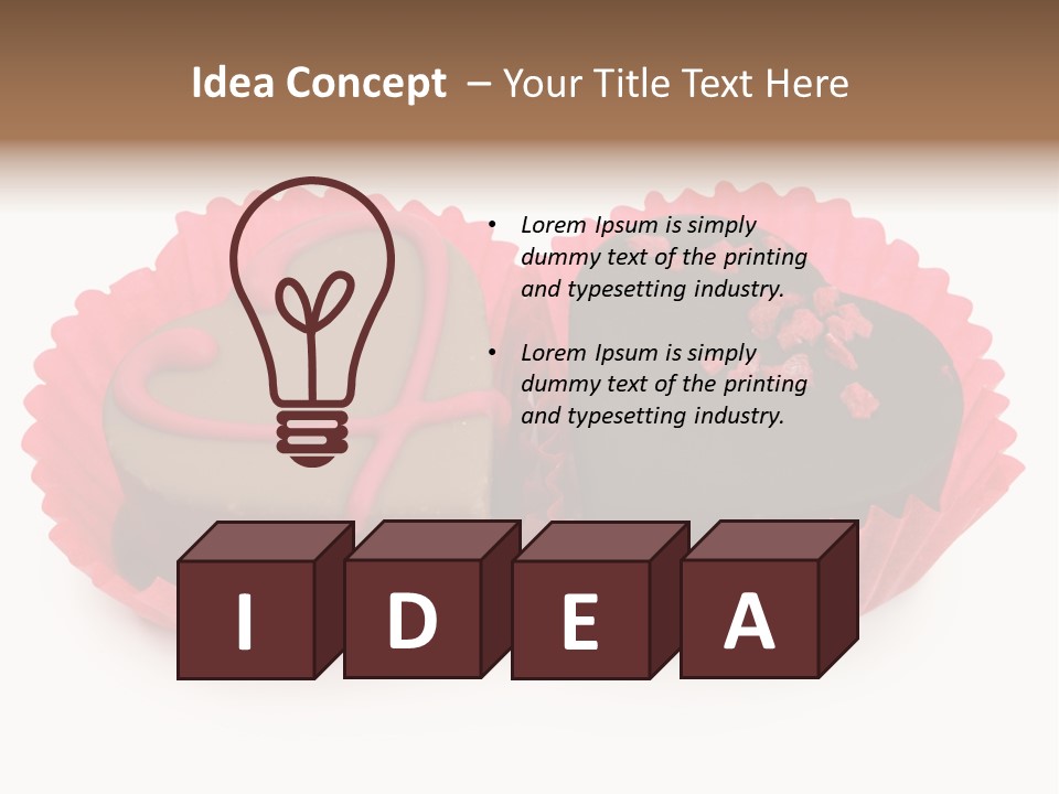 Junk Closeup Candy PowerPoint Template