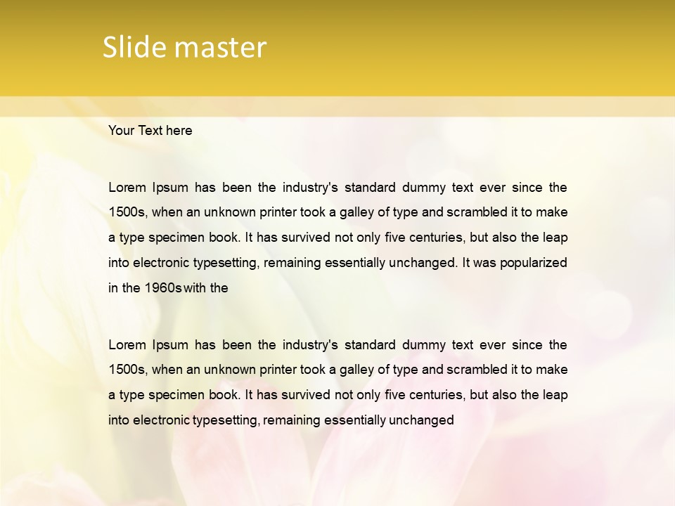 Beauty Floral Space PowerPoint Template