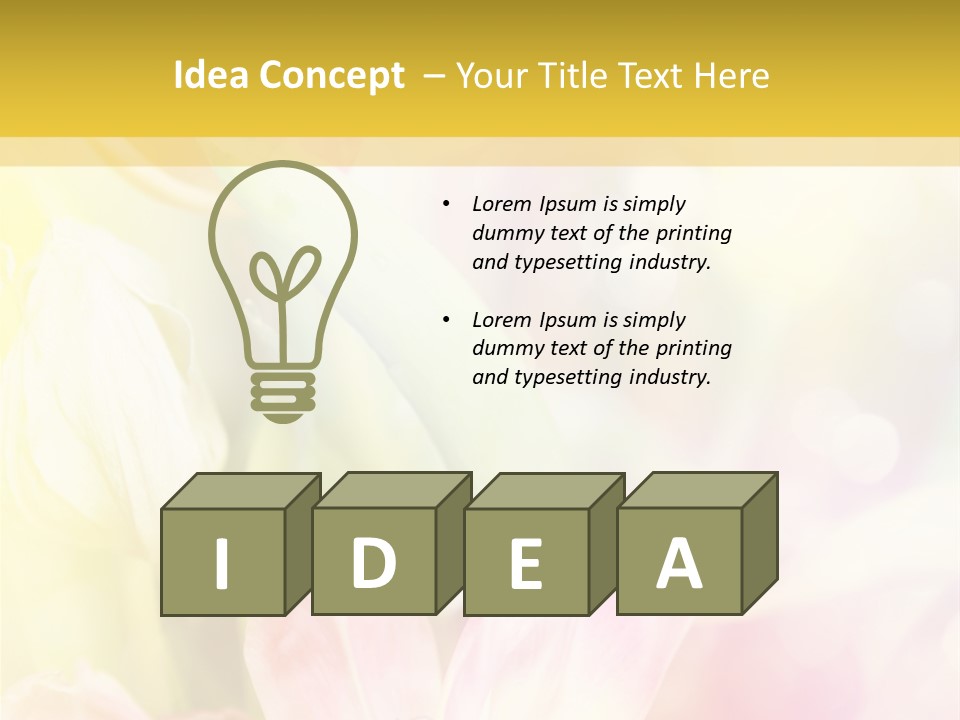 Beauty Floral Space PowerPoint Template