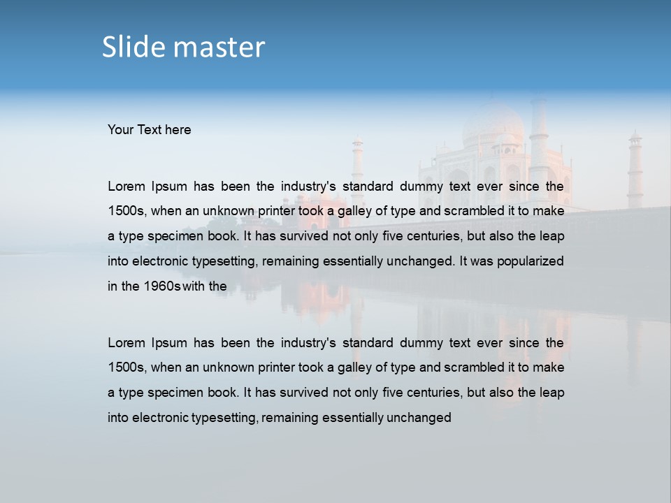 Unesco Temple Mausoleum PowerPoint Template