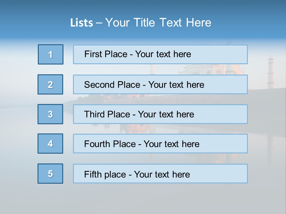 Unesco Temple Mausoleum PowerPoint Template