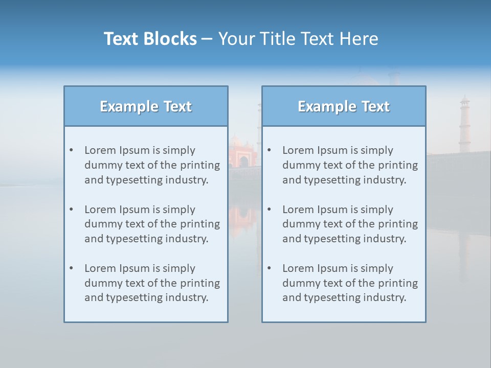 Unesco Temple Mausoleum PowerPoint Template