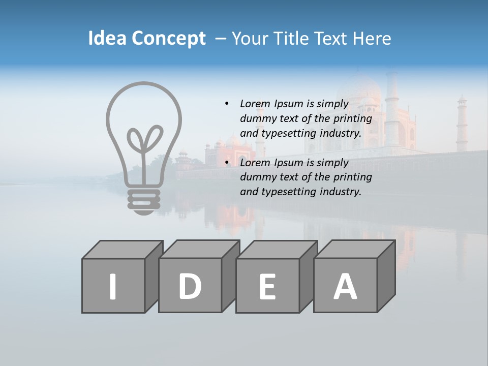 Unesco Temple Mausoleum PowerPoint Template