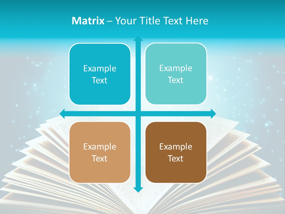 Textbook Glowing Wizard PowerPoint Template