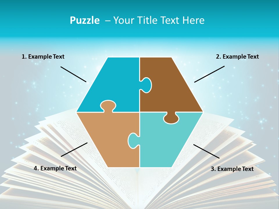 Textbook Glowing Wizard PowerPoint Template