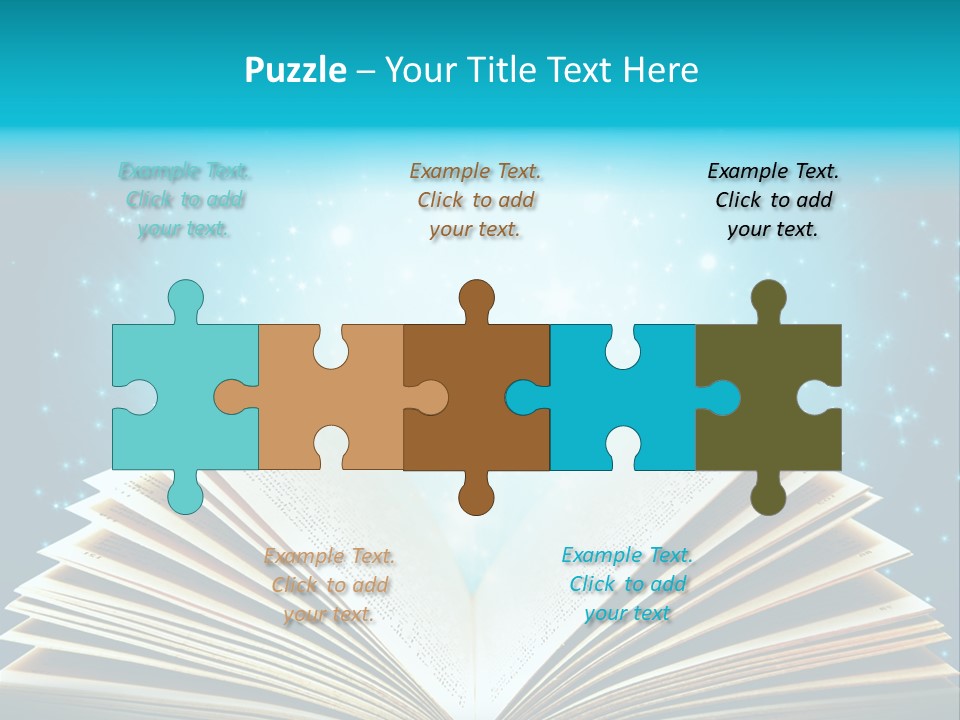 Textbook Glowing Wizard PowerPoint Template