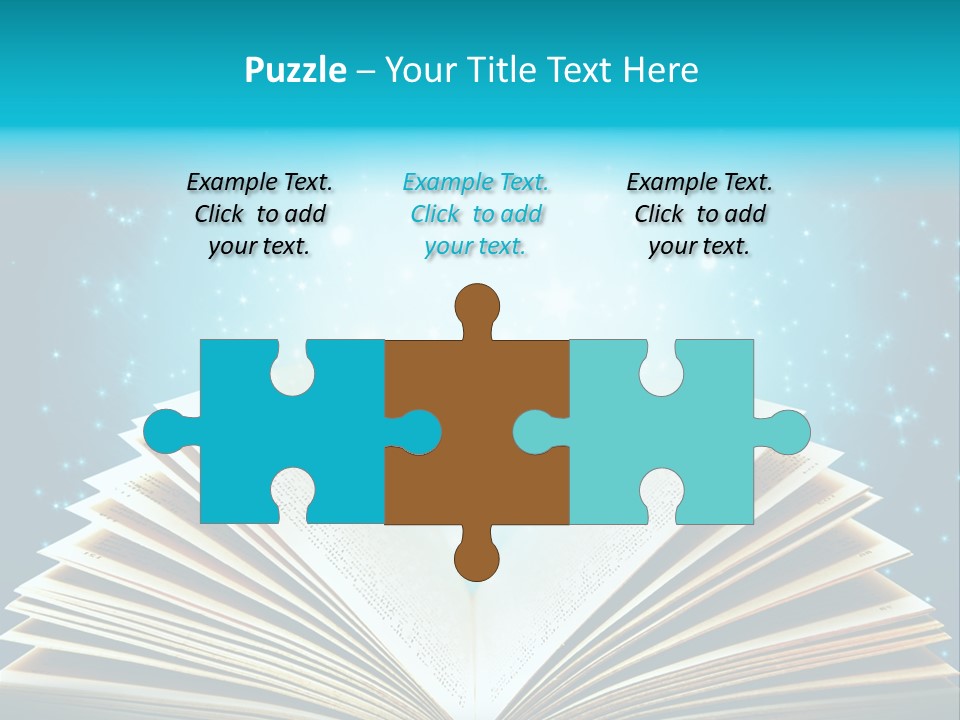 Textbook Glowing Wizard PowerPoint Template