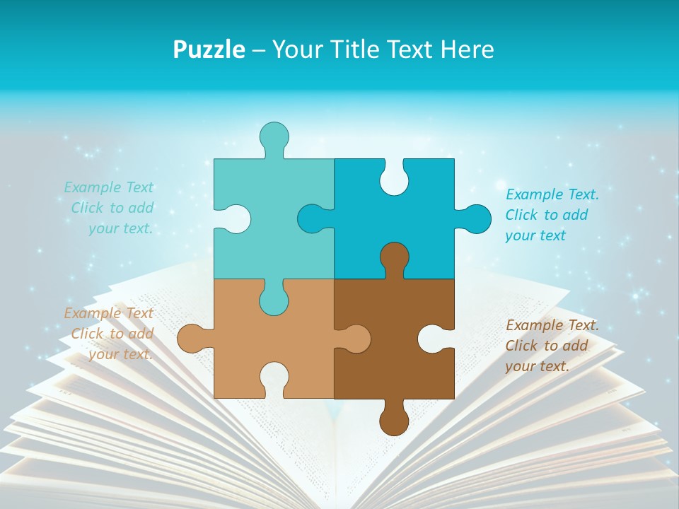 Textbook Glowing Wizard PowerPoint Template