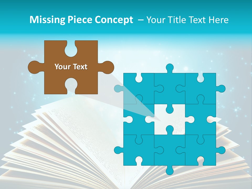 Textbook Glowing Wizard PowerPoint Template