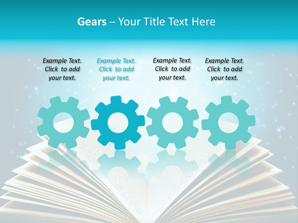 Textbook Glowing Wizard PowerPoint Template