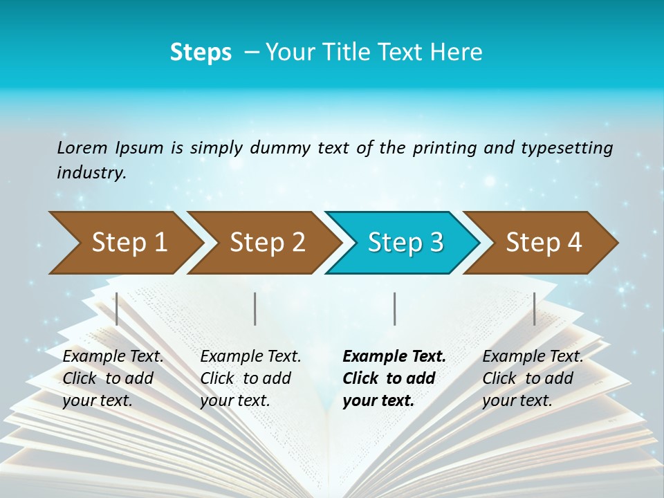 Textbook Glowing Wizard PowerPoint Template
