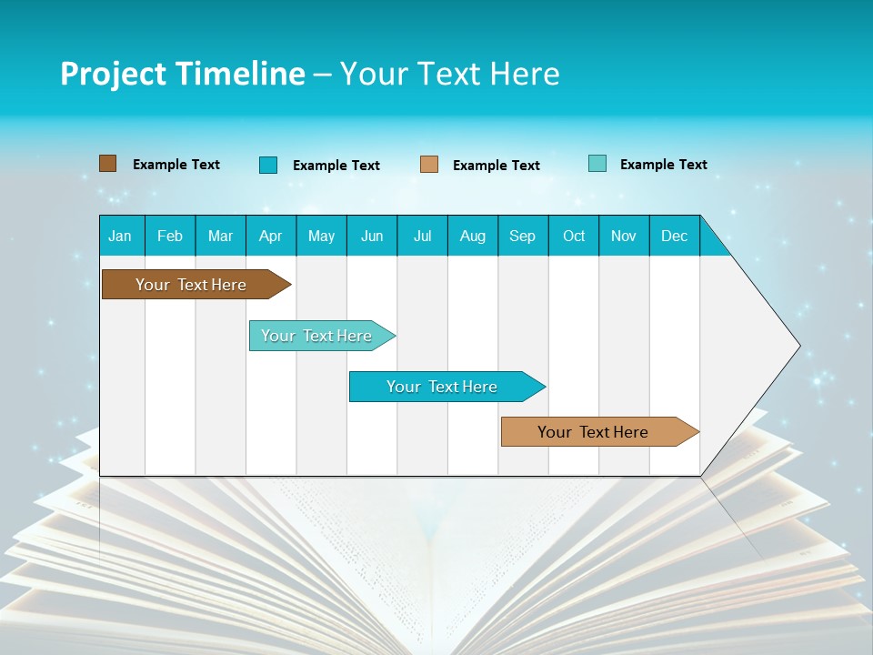 Textbook Glowing Wizard PowerPoint Template