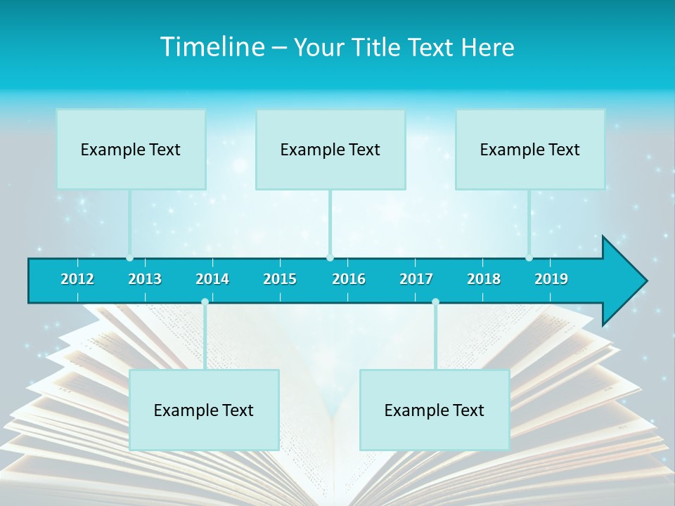 Textbook Glowing Wizard PowerPoint Template