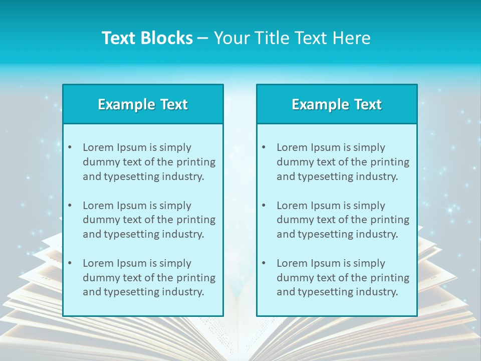 Textbook Glowing Wizard PowerPoint Template