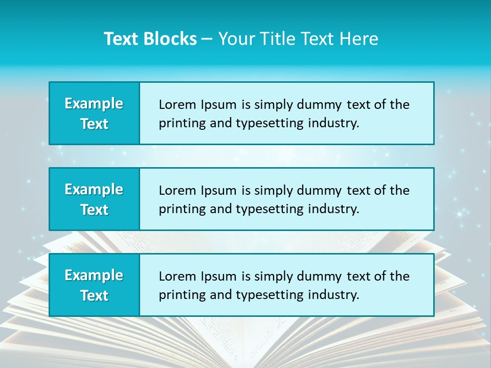 Textbook Glowing Wizard PowerPoint Template