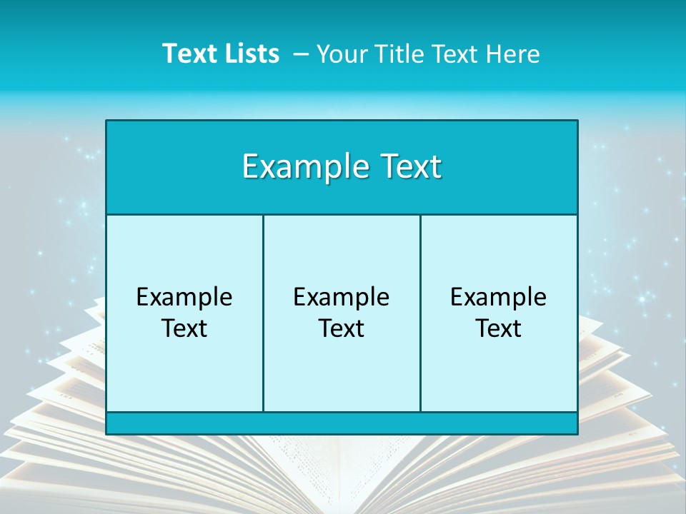 Textbook Glowing Wizard PowerPoint Template