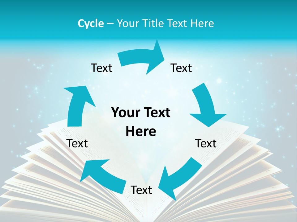 Textbook Glowing Wizard PowerPoint Template