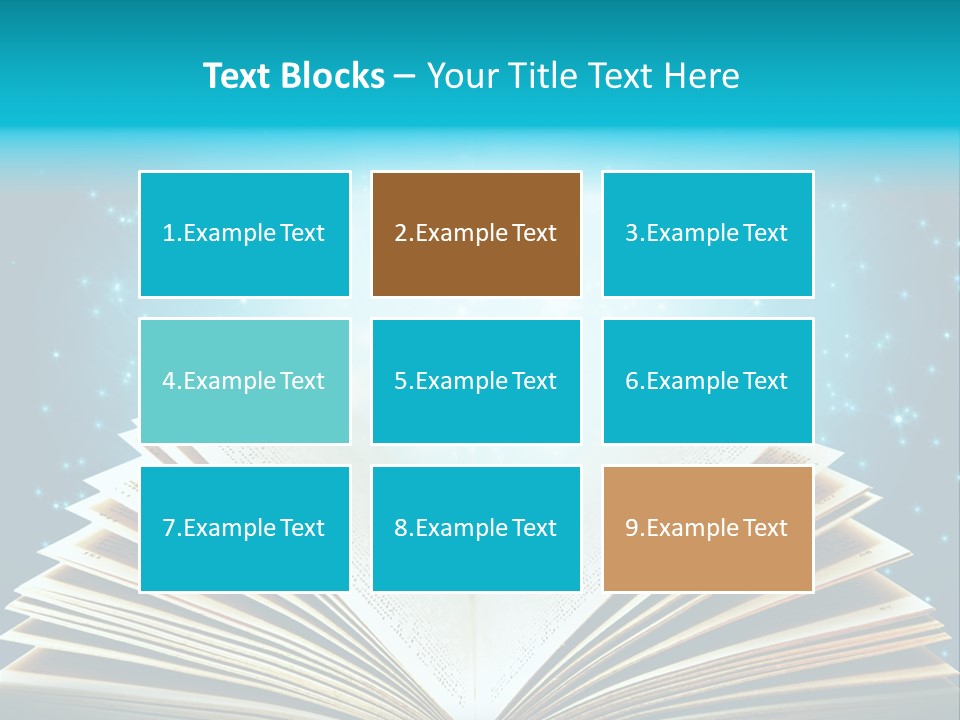 Textbook Glowing Wizard PowerPoint Template