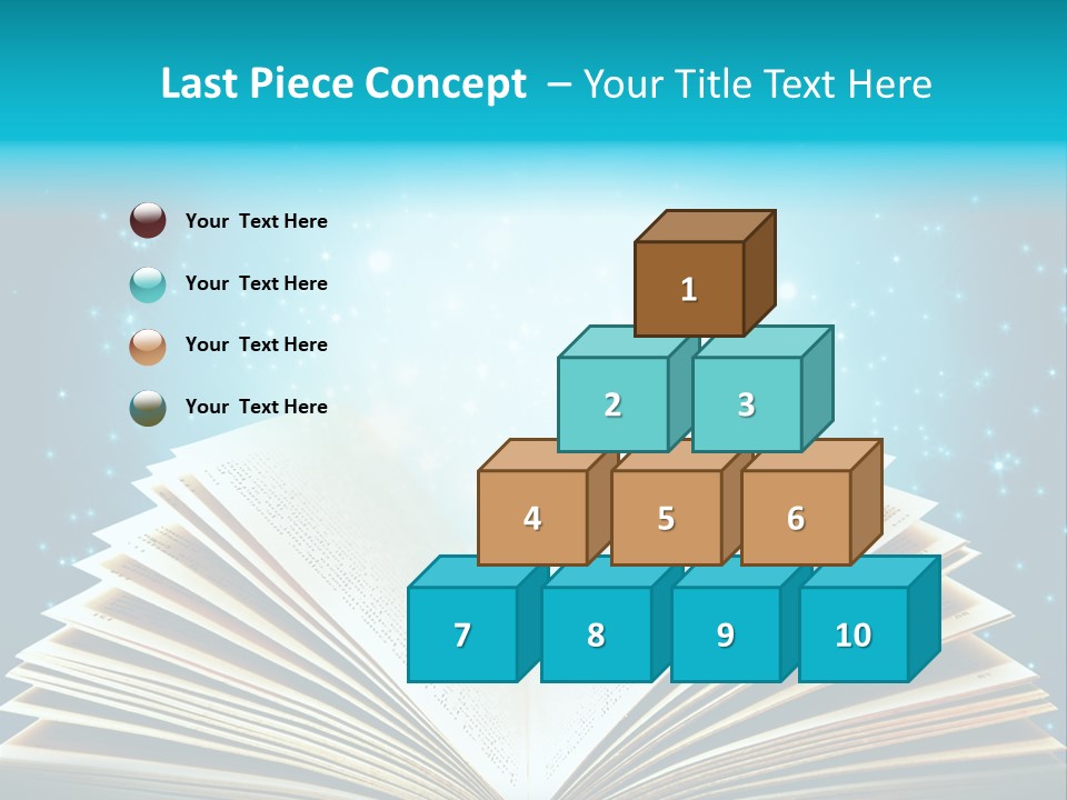 Textbook Glowing Wizard PowerPoint Template
