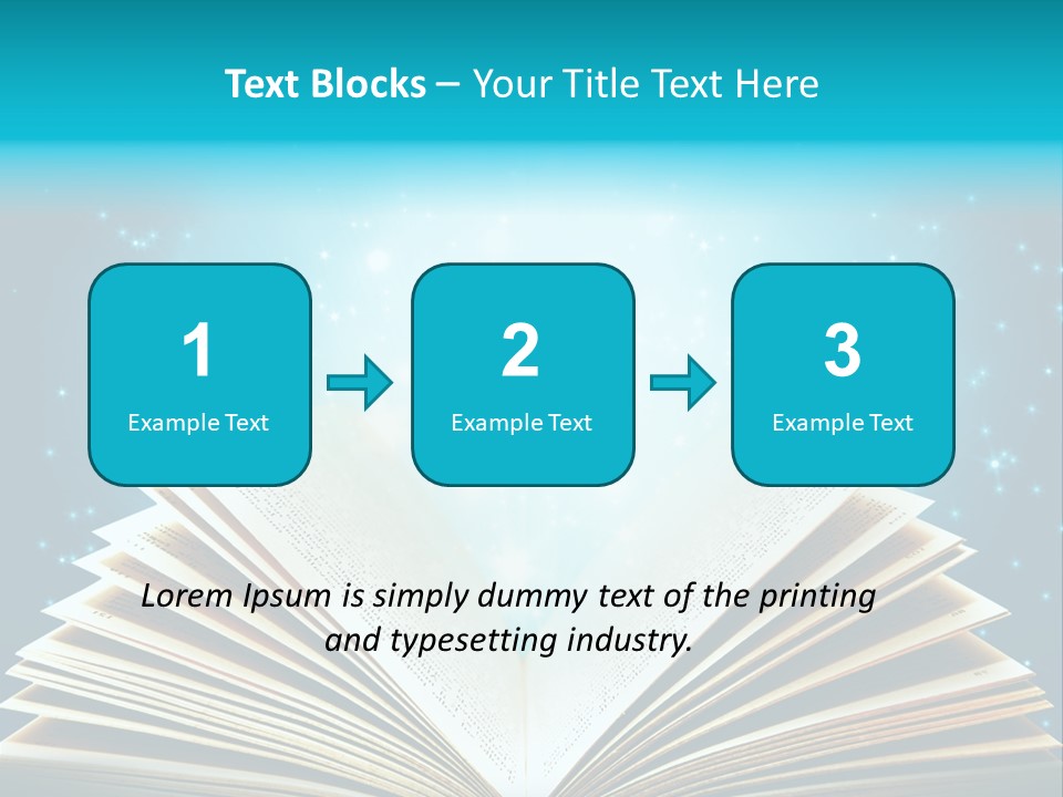 Textbook Glowing Wizard PowerPoint Template