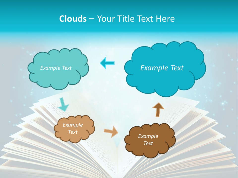 Textbook Glowing Wizard PowerPoint Template