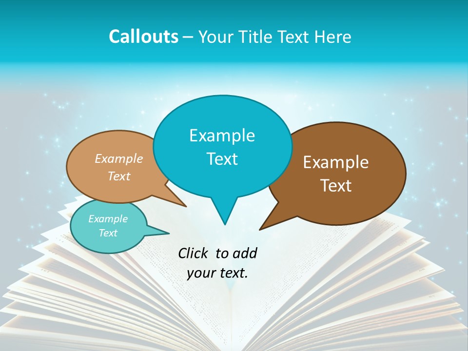Textbook Glowing Wizard PowerPoint Template