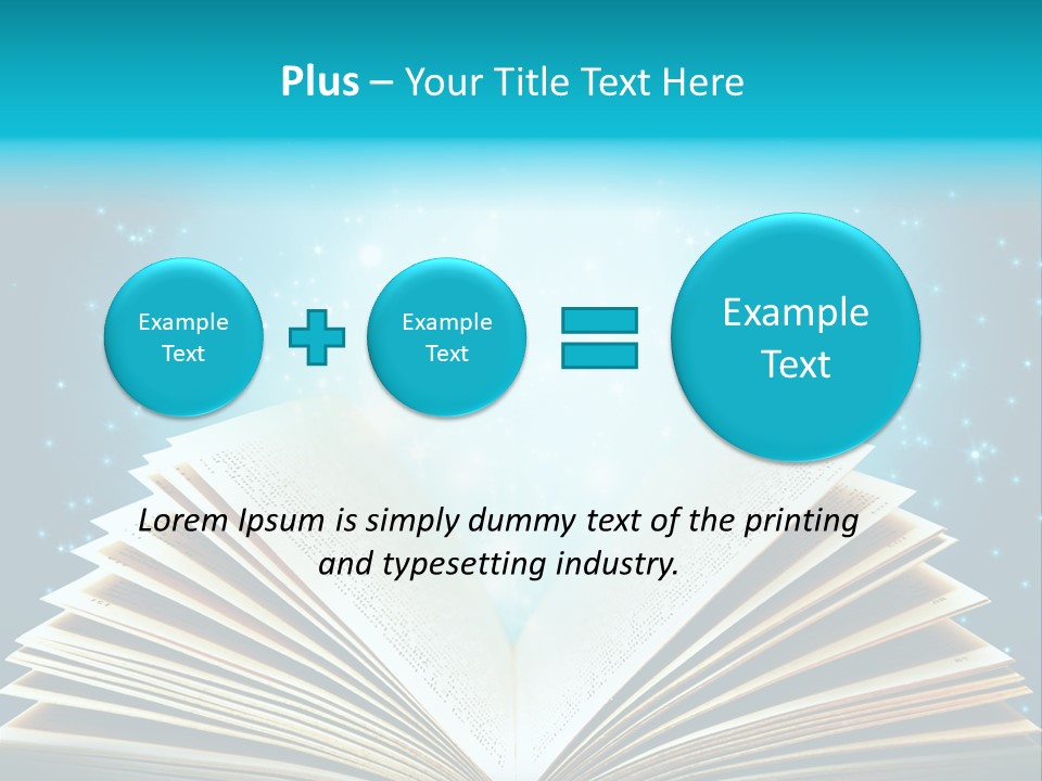 Textbook Glowing Wizard PowerPoint Template