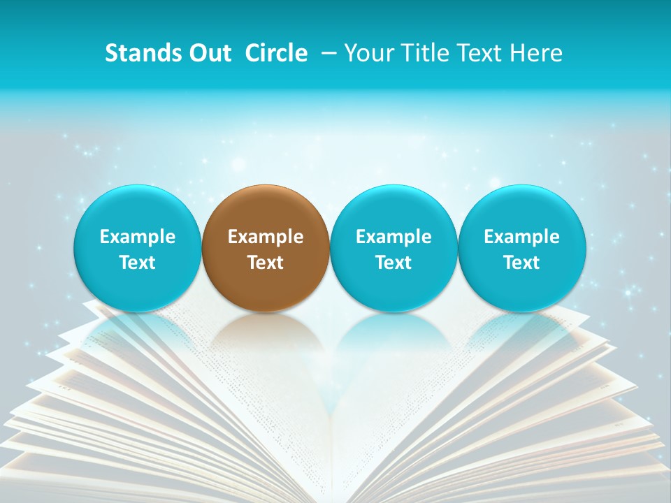 Textbook Glowing Wizard PowerPoint Template