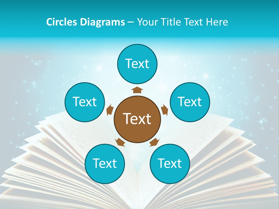 Textbook Glowing Wizard PowerPoint Template