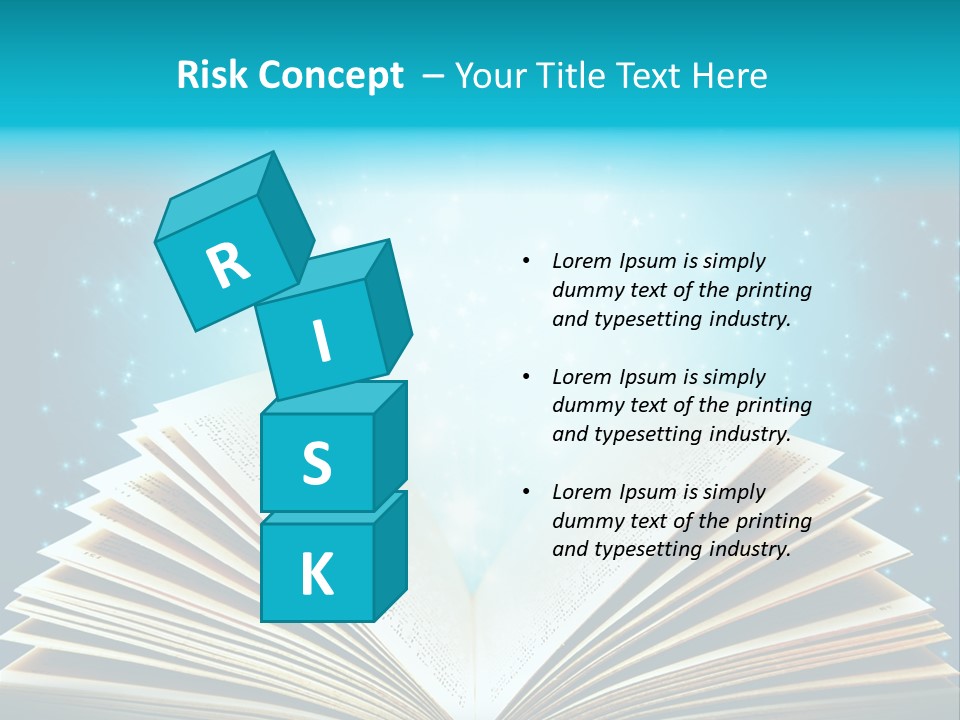 Textbook Glowing Wizard PowerPoint Template