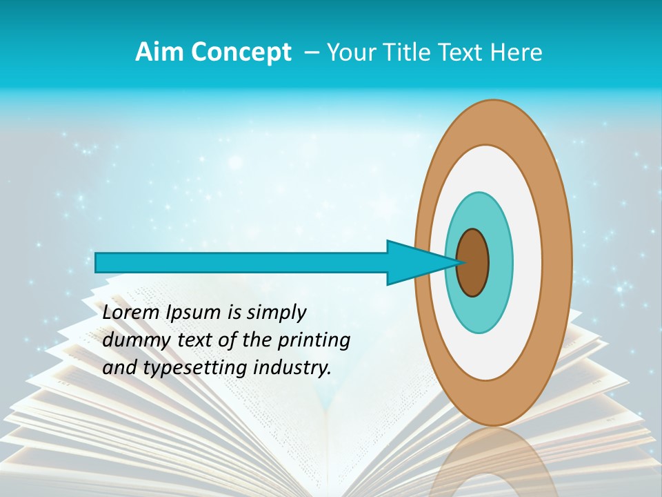 Textbook Glowing Wizard PowerPoint Template