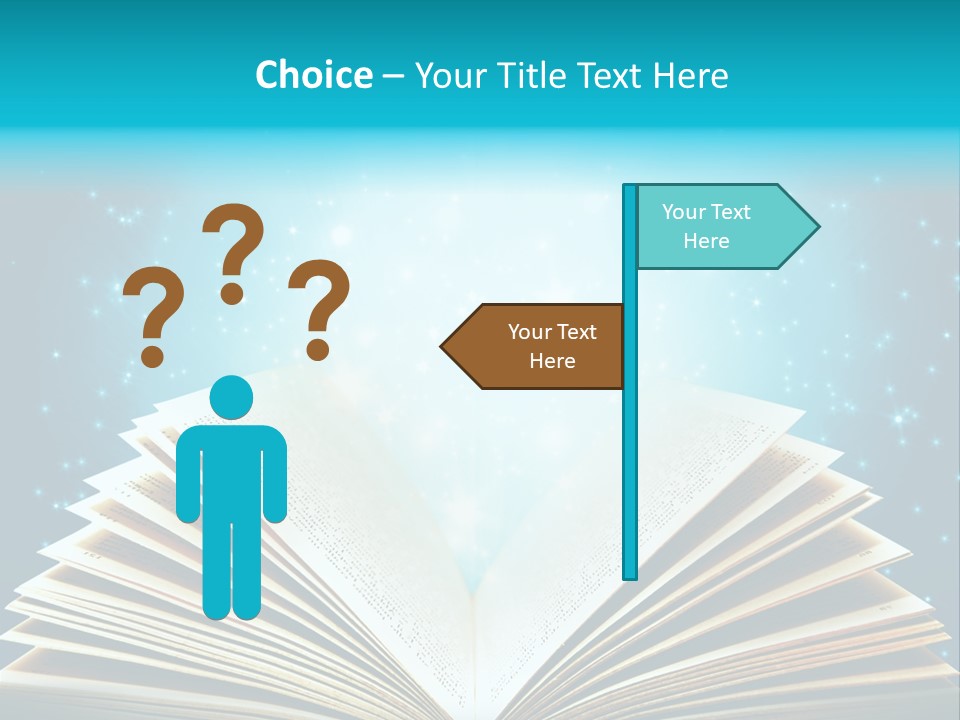 Textbook Glowing Wizard PowerPoint Template