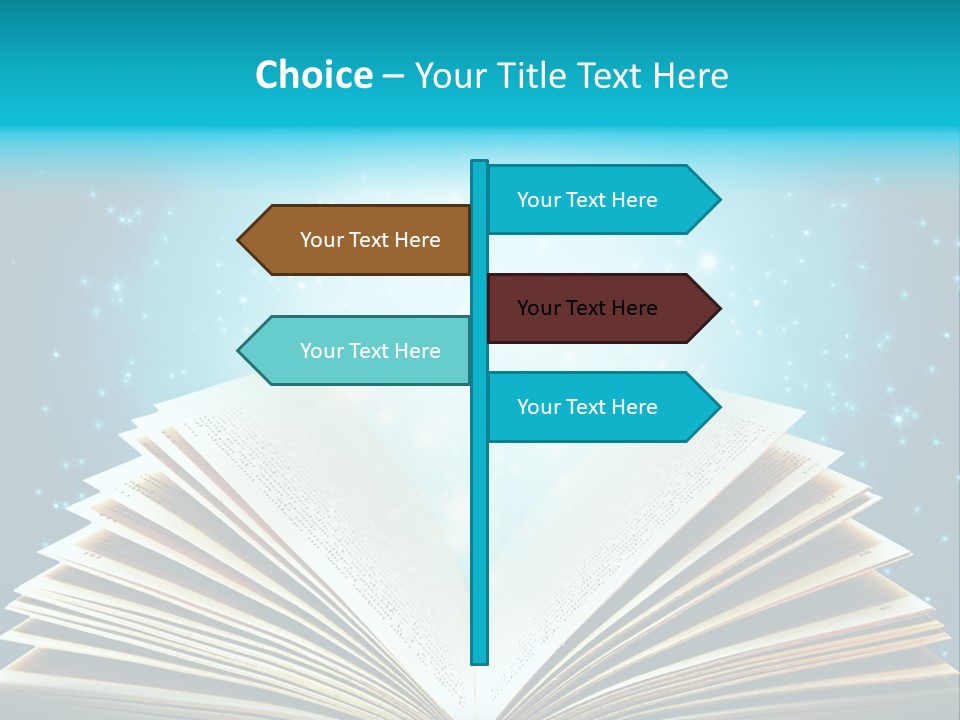 Textbook Glowing Wizard PowerPoint Template