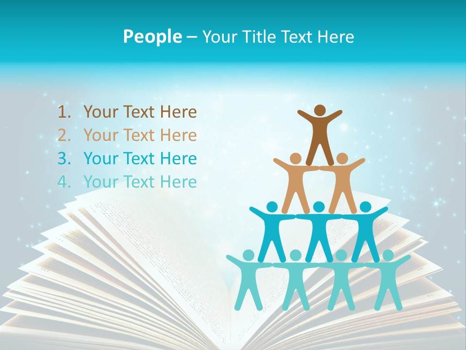 Textbook Glowing Wizard PowerPoint Template