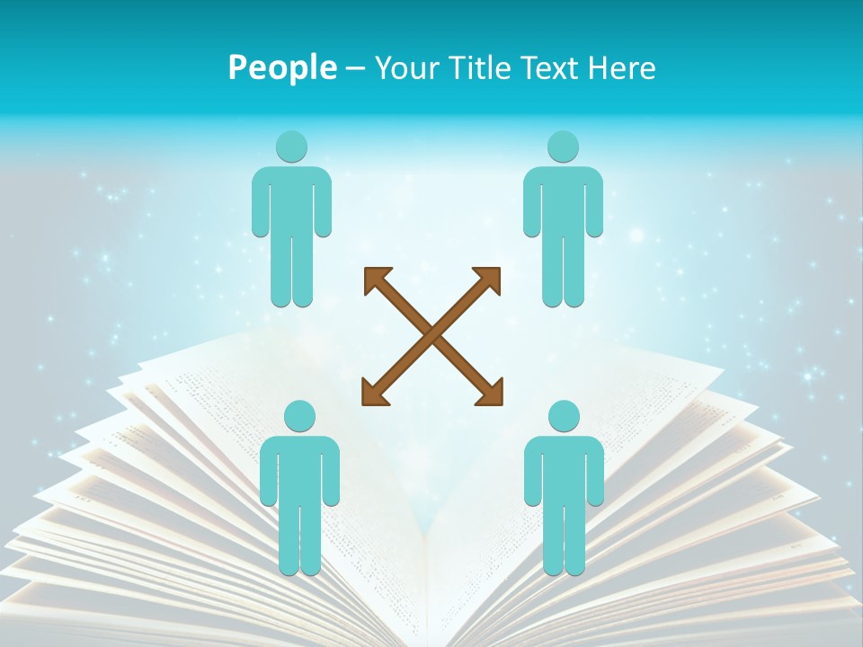 Textbook Glowing Wizard PowerPoint Template