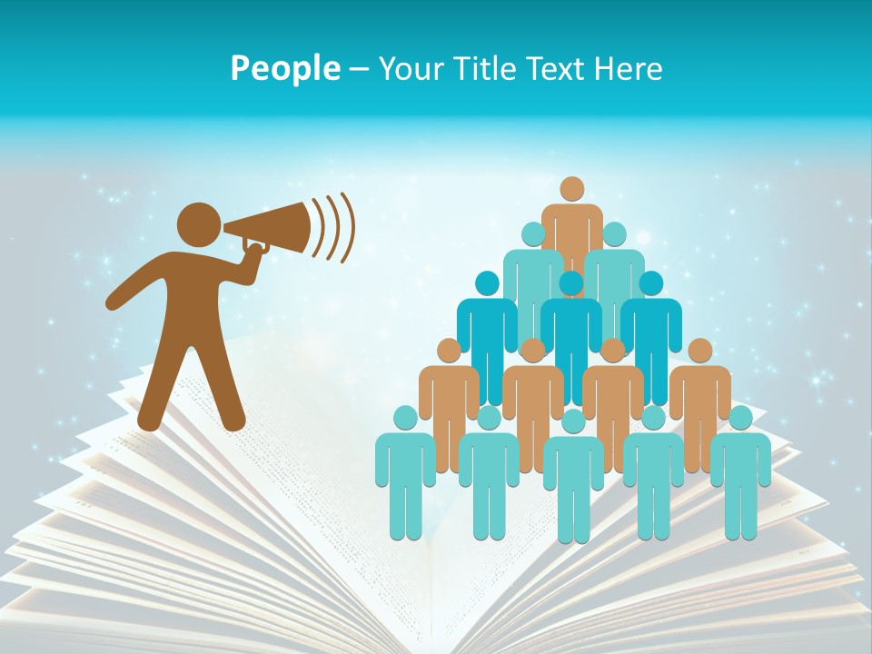 Textbook Glowing Wizard PowerPoint Template