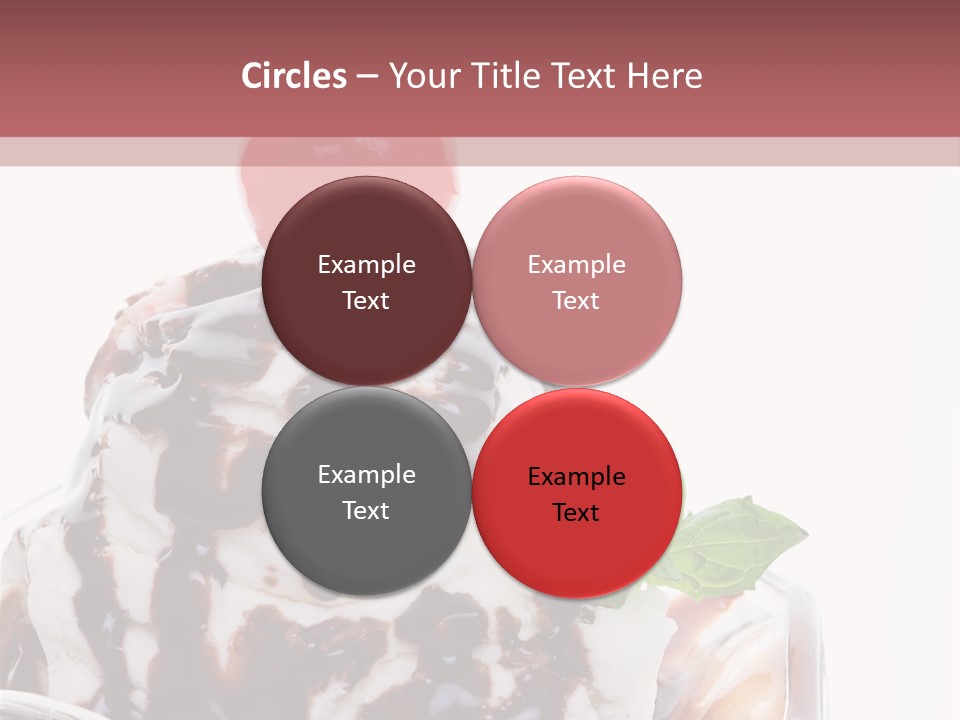 Cream Syrup Sweet PowerPoint Template