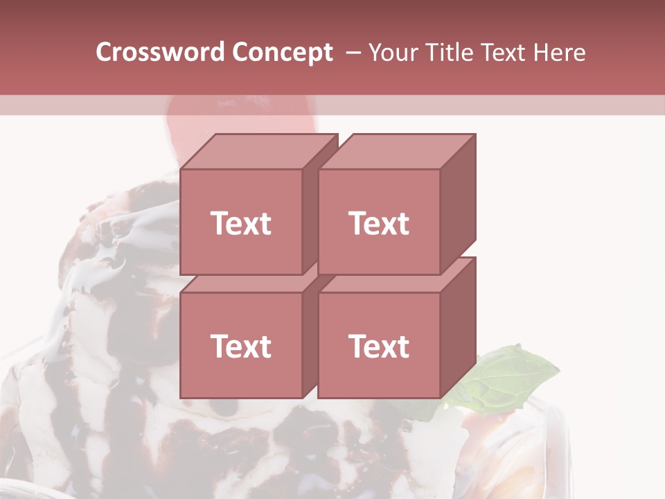 Cream Syrup Sweet PowerPoint Template