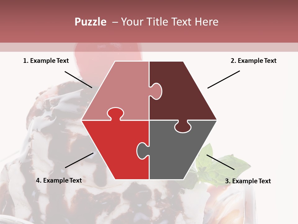 Cream Syrup Sweet PowerPoint Template