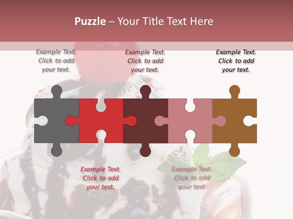 Cream Syrup Sweet PowerPoint Template