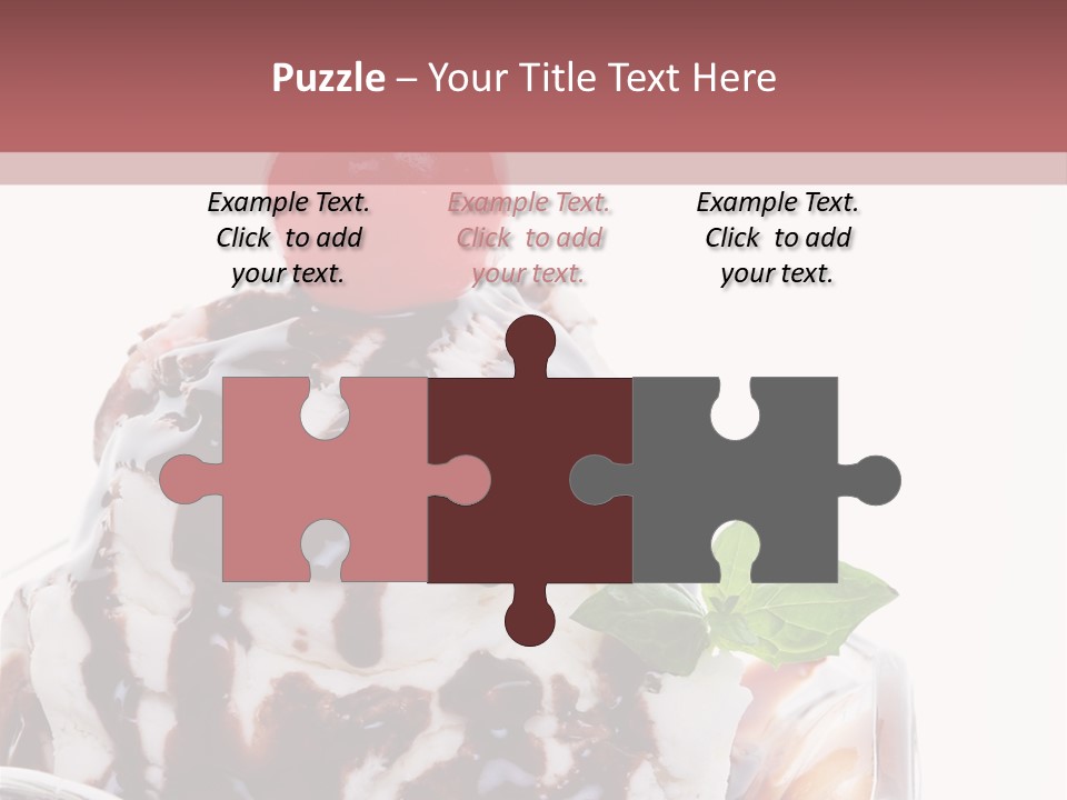 Cream Syrup Sweet PowerPoint Template