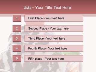 Cream Syrup Sweet PowerPoint Template