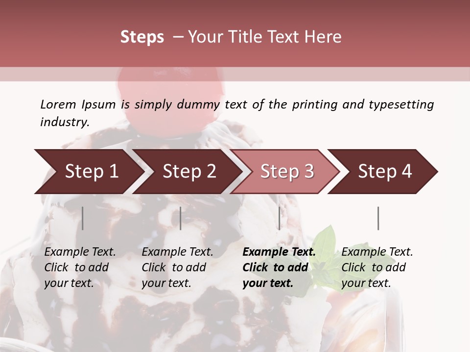 Cream Syrup Sweet PowerPoint Template