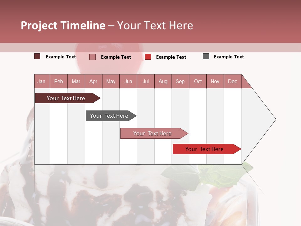 Cream Syrup Sweet PowerPoint Template