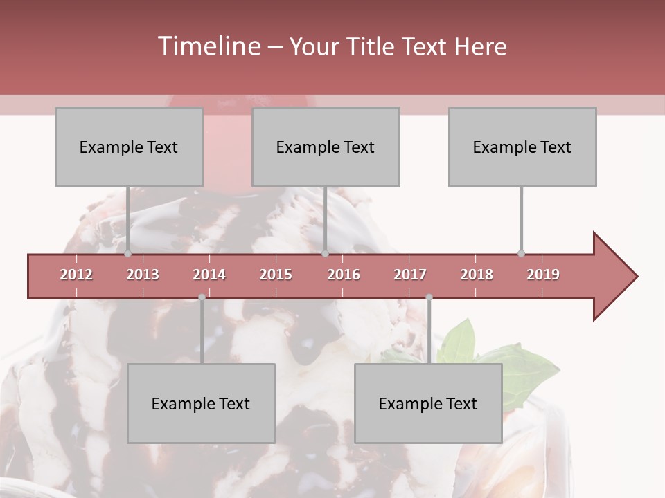 Cream Syrup Sweet PowerPoint Template